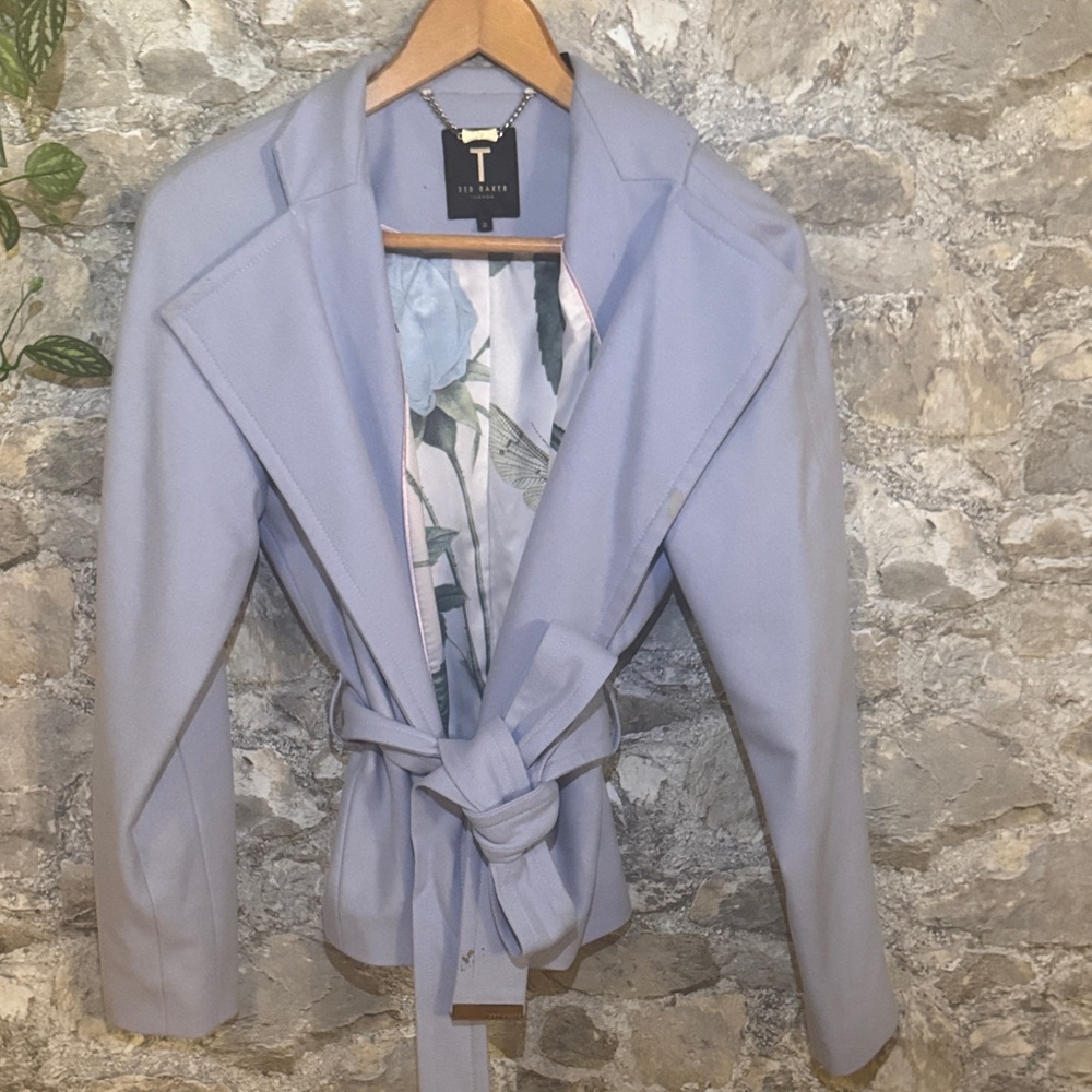 Ted Baker Soft Blue Trench Coat